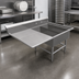 Thumbnail image #3 for John Boos Pro-Bowl 2-Compartment Platter Sink with Left Drainboard, 16-Gauge 300-Series Stainless Steel