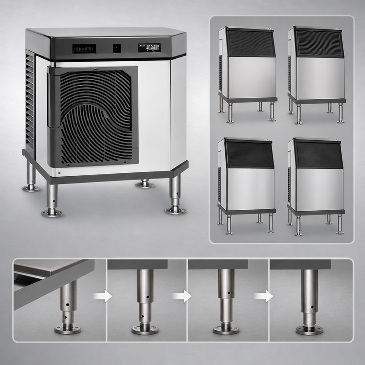Product image #3 for Horizon Adjustable Ice Machine Stand for Elite 1010A, 1410A, 1410W & 1412W RIDE Installations