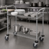 Thumbnail image #3 for Chrome Wire Utility Bus Cart with 2 Shelves, 42 x 18 x 37.5 Inches, 1200 lb. Capacity
