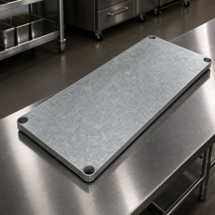 Product image #3 for Elite Series 96-Inch x 30-Inch Galvanized Undershelf for Work Tables
