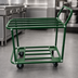 Thumbnail image #3 for Omcan USA Welded 2-Shelf Stock Cart with Tubular Shelves, Open Base, 599.75 lb. Capacity, Green