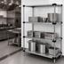 Thumbnail image #3 for Quantum Stationary Solid Stainless Steel Shelving Starter Kit, 48