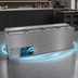 Thumbnail image #3 for Glastender 96-Inch Stainless Steel Deep-Well Flat Top Slide-Top Bottle Cooler with 4 Sliding Doors