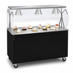Thumbnail image #3 for Vollrath 2-Series Affordable Portable™ 38725W 60-Inch Mobile Utility Station with Stainless Steel Top, Open Storage Base and Breath Guard