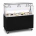 Thumbnail image #3 for Vollrath 2-Series Affordable Portable 60-Inch Mobile Utility Station with Open Storage Base and Buffet Breath Guard, White