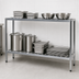 Thumbnail image #3 for New Age T-Bar Series 2-Tier Freestanding Aluminum Cantilevered Shelving Unit, 60W x 24D x 48H