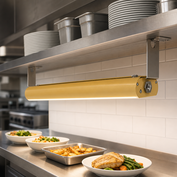 Product image #3 for Vollrath 42-Inch Low Profile Unlighted Strip Heat Lamp, 208V, Hardwired
