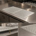 Thumbnail image #3 for Drop-In Stainless Steel Drip Tray Trough with 3 Removable Glass Racks, 48 x 18 Inch