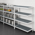 Thumbnail image #3 for Fermostock 4-Tier Polymer Shelving Add-On Expansion Kit, 83-Inch H x 31-Inch W x 14-Inch D