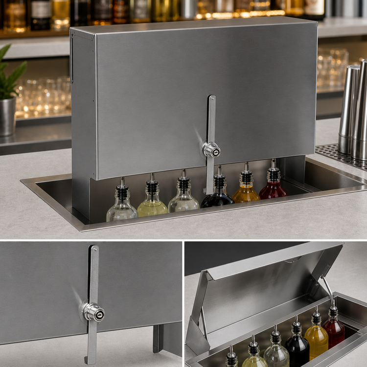 Product image #3 for CHOICE 42-Inch Single Stainless Steel Speed Rail Locking Cover