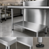 Thumbnail image #3 for John Boos 300 Series Stainless Steel Dishtable Undershelf with Adjustable Bullet Feet, 65-5/8 x 24-1/8 Inches