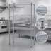 Thumbnail image #3 for Eagle Group Stationary 4-Tier Wire Shelving Starter Unit, 30
