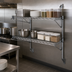 Thumbnail image #3 for Quantum Cantilever Double Shelf Wall-Mount Wire Shelving Unit with (2) 36 x 21 Inch Shelves