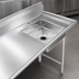 Thumbnail image #3 for 60-Inch Right-to-Left Soiled Dishtable with 20 x 20 Pre-Rinse Sink
