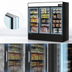 Thumbnail image #3 for Turbo Air TGF-72FAB-N Three-Section Glass Door Freezer Merchandiser