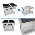 Thumbnail image #3 for Town Equipment 250185 Equipment Stand with Undershelf, 32-Inch Raised Height, 38 x 24.5-Inch Footprint