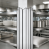 Thumbnail image #3 for Heavy Duty Back-To-Back Cantilevered Shelving Uprights, 72-Inch Floor-to-Ceiling Mount, Aluminum