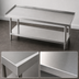 Thumbnail image #3 for Advance Tabco Special Value Series 60-Inch Wide x 30-Inch Deep Stainless Steel Equipment Stand with Adjustable Undershelf