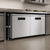 Thumbnail image #3 for Hoshizaki Steelheart 60-Inch Low Profile Two-Section Undercounter Freezer with Two Solid Doors, 15.1 Cu. Ft.