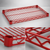 Thumbnail image #3 for Eagle Stand-Outs 72 in. x 18 in. Decorative Wire Shelf with QuadTruss Design, Red Epoxy