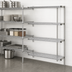 Thumbnail image #3 for Eagle Group 4-Tier Add-On Wire Shelving Unit, 24W x 21D x 63H, Stainless Steel Finish