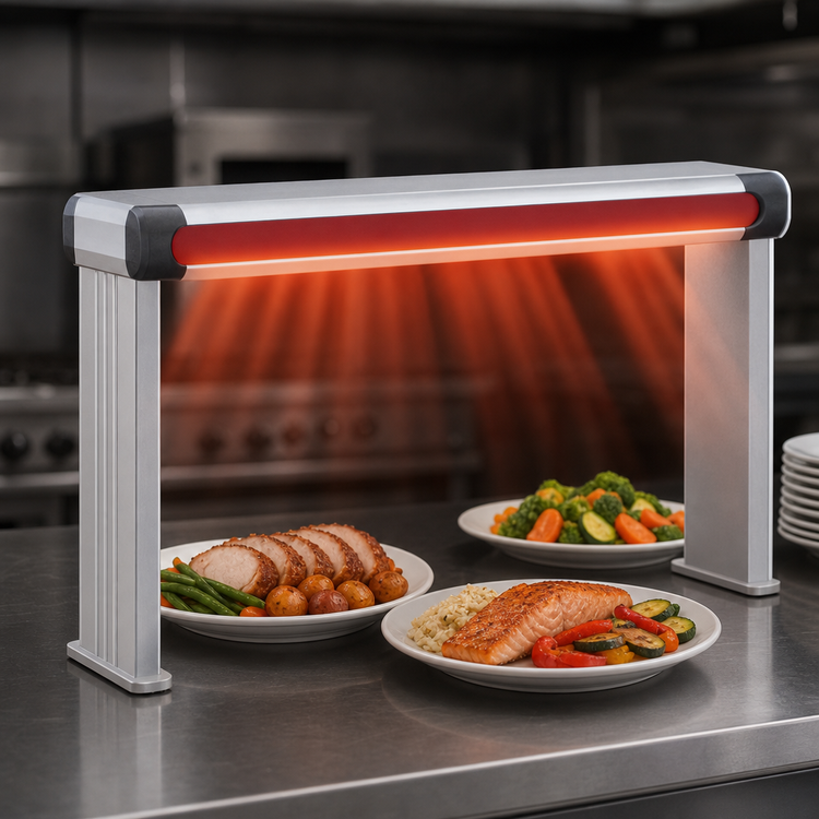 Product image #3 for Hatco Glo-Ray GR2A-84 Designer Aluminum Unlighted Single Strip Heater, 87-1/2 Inch Wide, 1500 Watt