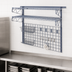 Thumbnail image #3 for Quantum Store Grid Medium-Duty Wall-Mounted Starter Shelving Kit, Gray Epoxy Antimicrobial Finish