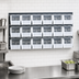 Thumbnail image #3 for Quantum Wall-Mounted Louvered Panel Starter Unit with 18 Clear Bins