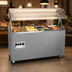 Thumbnail image #3 for Vollrath 2-Series Affordable Portable 4-Well Mobile Hot Food Station with Lighted Buffet Breath Guard and Open Storage Base, 120/208-240V
