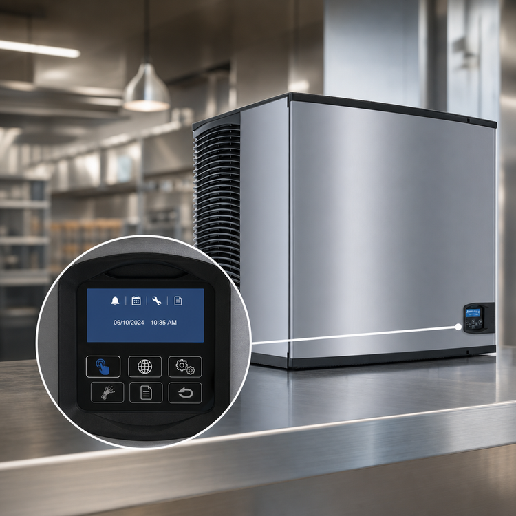 Product image #3 for Manitowoc Indigo NXT iT1200W Half-Dice Cube Ice Machine, Water-Cooled, Self-Contained, 30 Inch Wide