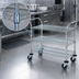 Thumbnail image #3 for Quantum Conductive 3-Shelf Utility Bus Cart, Chrome-Plated, 48 x 24 x 37-1/2 Inches