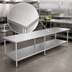 Thumbnail image #3 for Sapphire Manufacturing 120 Inch x 36 Inch Stainless Steel Work Table with Adjustable Undershelf