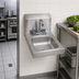 Thumbnail image #3 for BK Resources Wall-Mount Space Saver Hand Sink Package with Lead-Free 4
