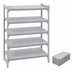 Thumbnail image #4 for Cambro Camshelving Premium 5-Shelf Solid Shelf Kit, 21-Inch Deep x 30-Inch Wide, Speckled Gray