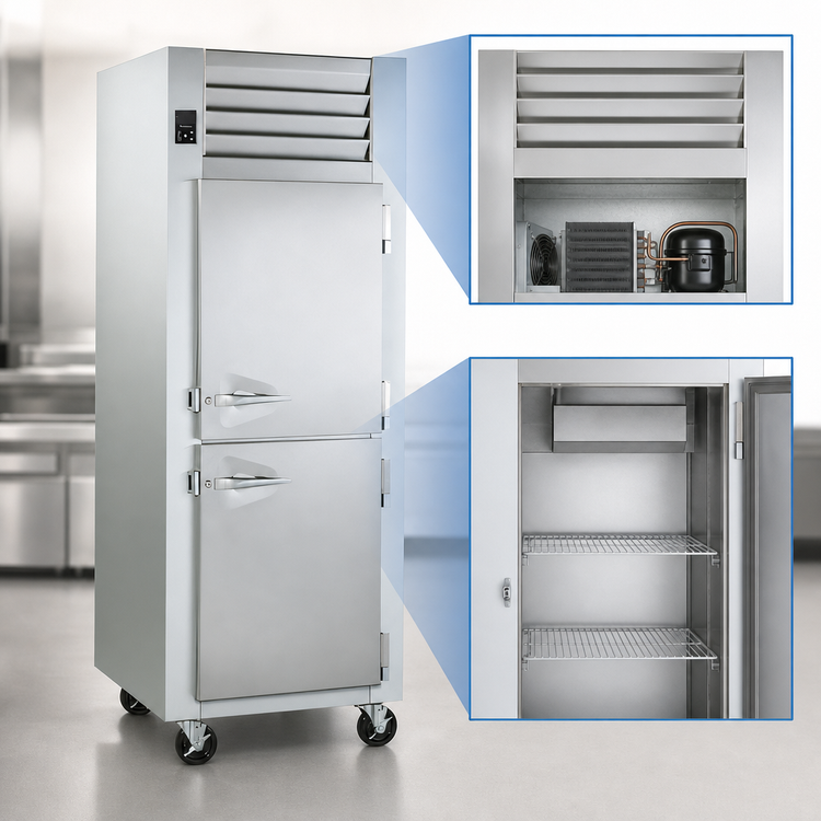 Product image #3 for Dealer's Choice G Series One-Section Reach-In Freezer, Self-Contained, Solid Door