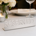 Thumbnail image #3 for American Metalcraft Reserved Stainless Steel Table Sign