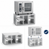 Thumbnail image #3 for RATIONAL Equipment Stand for Size 2-S Unit with Pull-Out Shelves