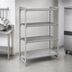 Thumbnail image #4 for Cambro Camshelving Premium Stationary Starter Unit, 4-Tier, 24 x 48 x 72 Inches, 3 Vented + 1 Solid Shelf Plates