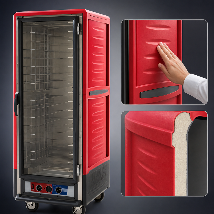 Product image #3 for Metro C5 3 Series Full Height Heated Holding & Proofing Cabinet with Clear Polycarbonate Door and Universal Wire Slides