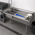 Thumbnail image #3 for 60-Inch Straight Stainless Steel Soiled Dish Table with Right-to-Left Operation and 20-Inch Pre-Rinse Sink