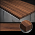 Thumbnail image #3 for Boos Block American Black Walnut Edge Grain Kitchen Countertop, 48 x 32 x 3 Inch, No Backsplash