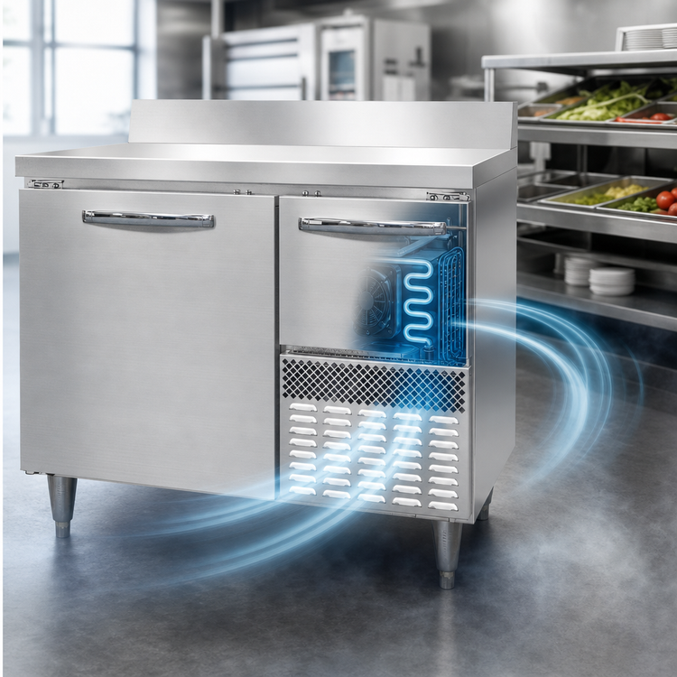 Product image #3 for Continental Refrigerator DFA43NSSBS Designer Line 43" Worktop Freezer with Solid Doors