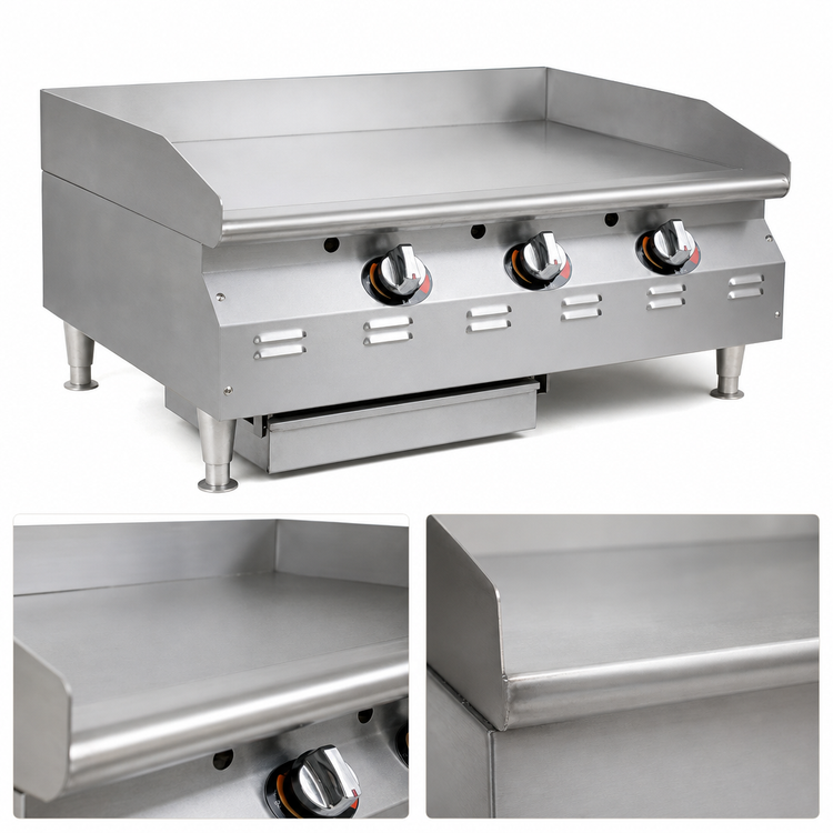 Product image #3 for RedHots Chef's Line 36-Inch Countertop Electric Griddle with Smooth Steel Plate