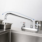 Thumbnail image #3 for Krowne Royal Series 15-512L 8-Inch Center Deck Mount Manual Faucet with 12-Inch Swing Spout and Ceramic Valve Case of 12
