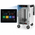 Thumbnail image #4 for Metro HotBlox™ Mobile Narrow 8-Pan Pass-Thru Insulated Holding Cabinet, Half-Height, Digital Touchscreen, Clear Front and Rear Doors
