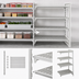 Thumbnail image #4 for Cambro Camshelving Premium 4-Shelf Vented Add-On Polymer Shelving Unit, 21 x 48 x 64 Inches, Speckled Gray