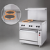 Thumbnail image #4 for 36-Inch Electric Restaurant Range with 2 Hot Tops, 12-Inch Griddle, and Standard Oversized Oven