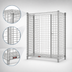 Thumbnail image #3 for Eagle QuadTruss Stationary Mini Security Cage, 38 x 26 x 40 Inches, Chrome-Plated Wire