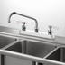 Thumbnail image #3 for Krowne Royal Series 8-Inch Center Deck Mount Manual Faucet with 8-Inch Swing Spout