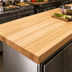 Thumbnail image #3 for John Boos Boos Block 132-Inch x 36-Inch Edge Grain Northern Hard Rock Maple Kitchen Countertop, 1-1/2-Inch Thick, Varnique Finish